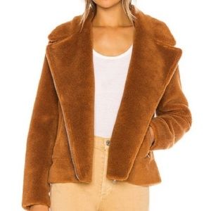 Soia Kyo Laure Sherpa moto jacket XXS worn once!